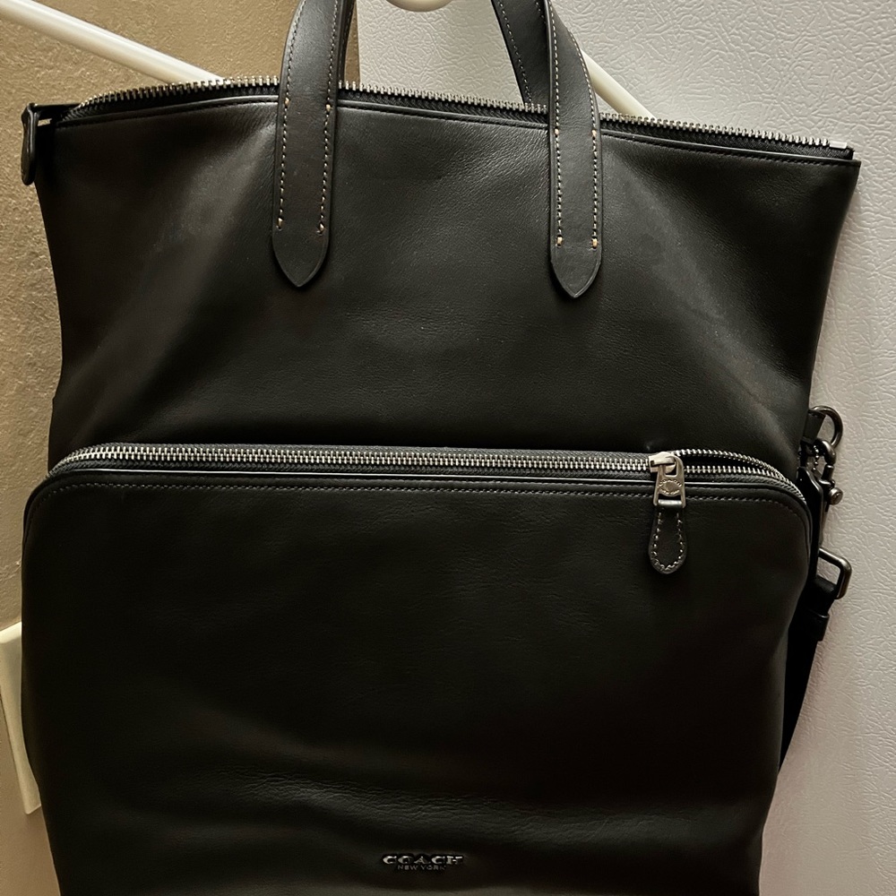 COACH fold over purse